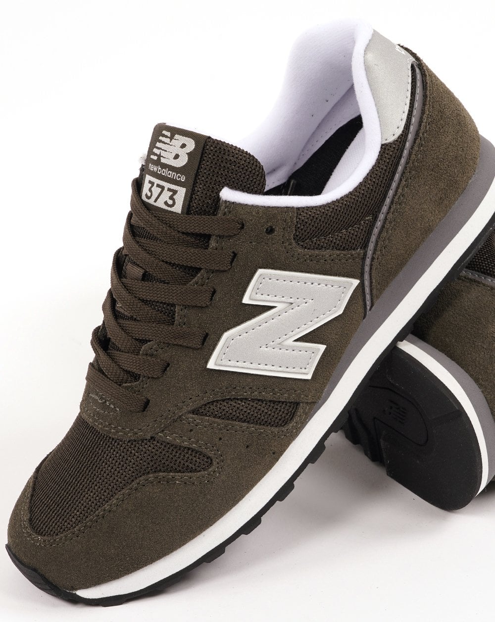 New Balance 373 Trainer Dark Khaki/Silver