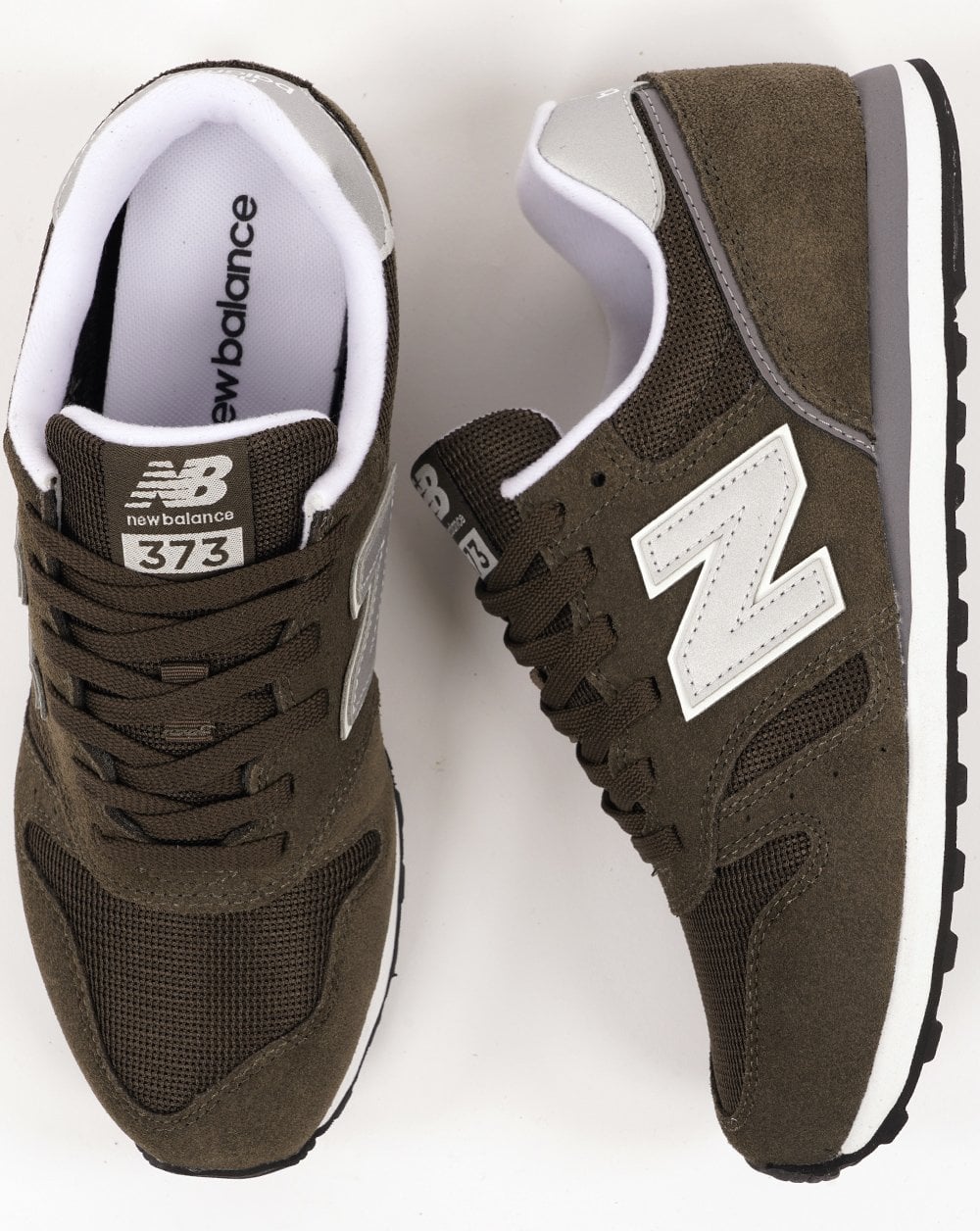 New Balance 373 Trainer Dark Khaki/Silver