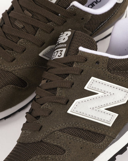 New Balance 373 Trainer Dark Khaki/Silver