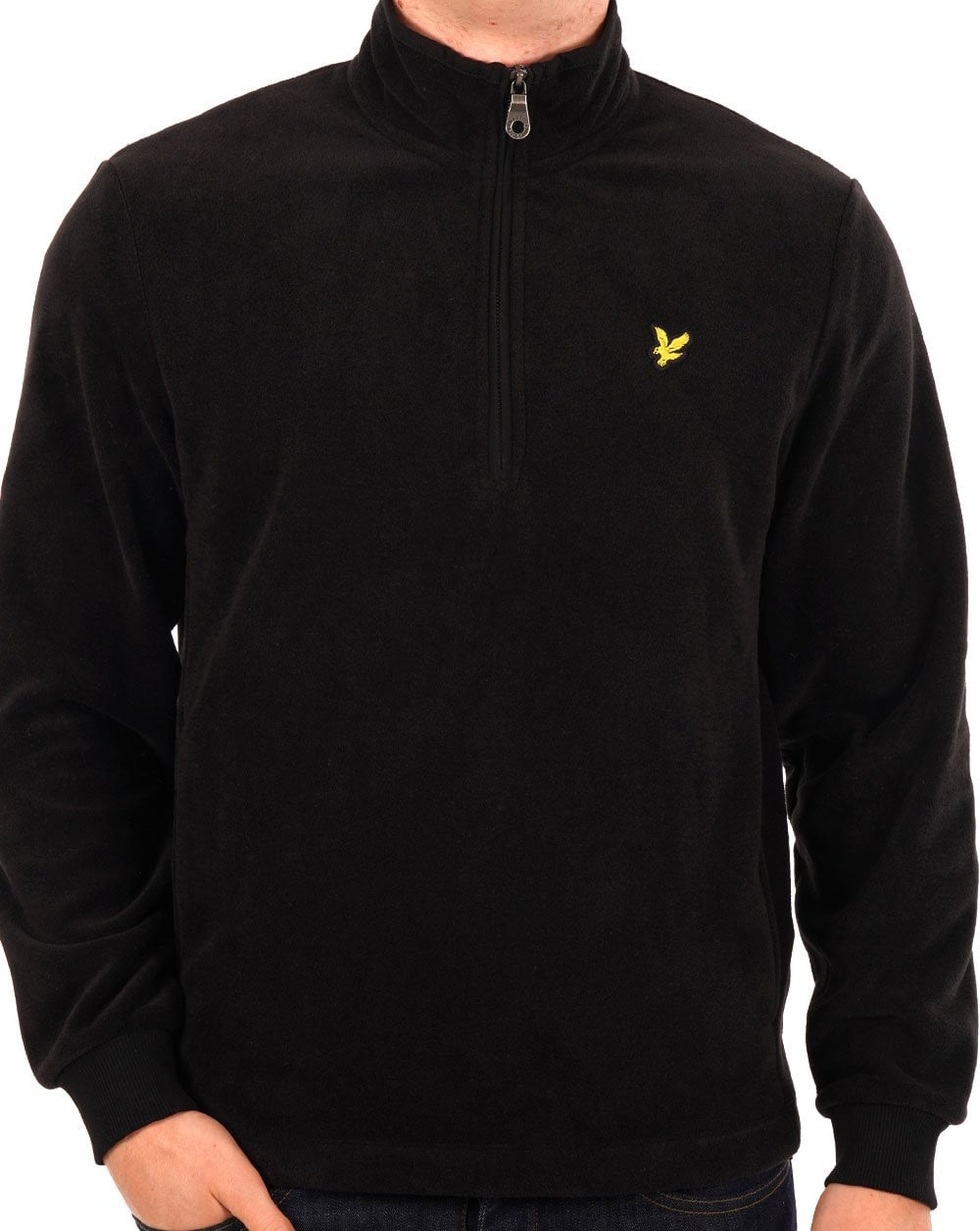 Lyle & Scott Fleece Quarter Zip Black