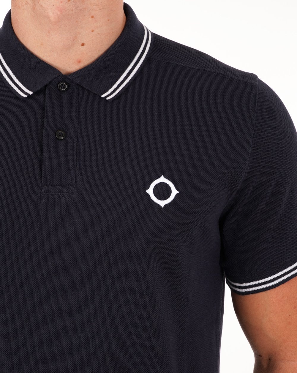 Ma.strum Double Tipped Polo Ink Navy
