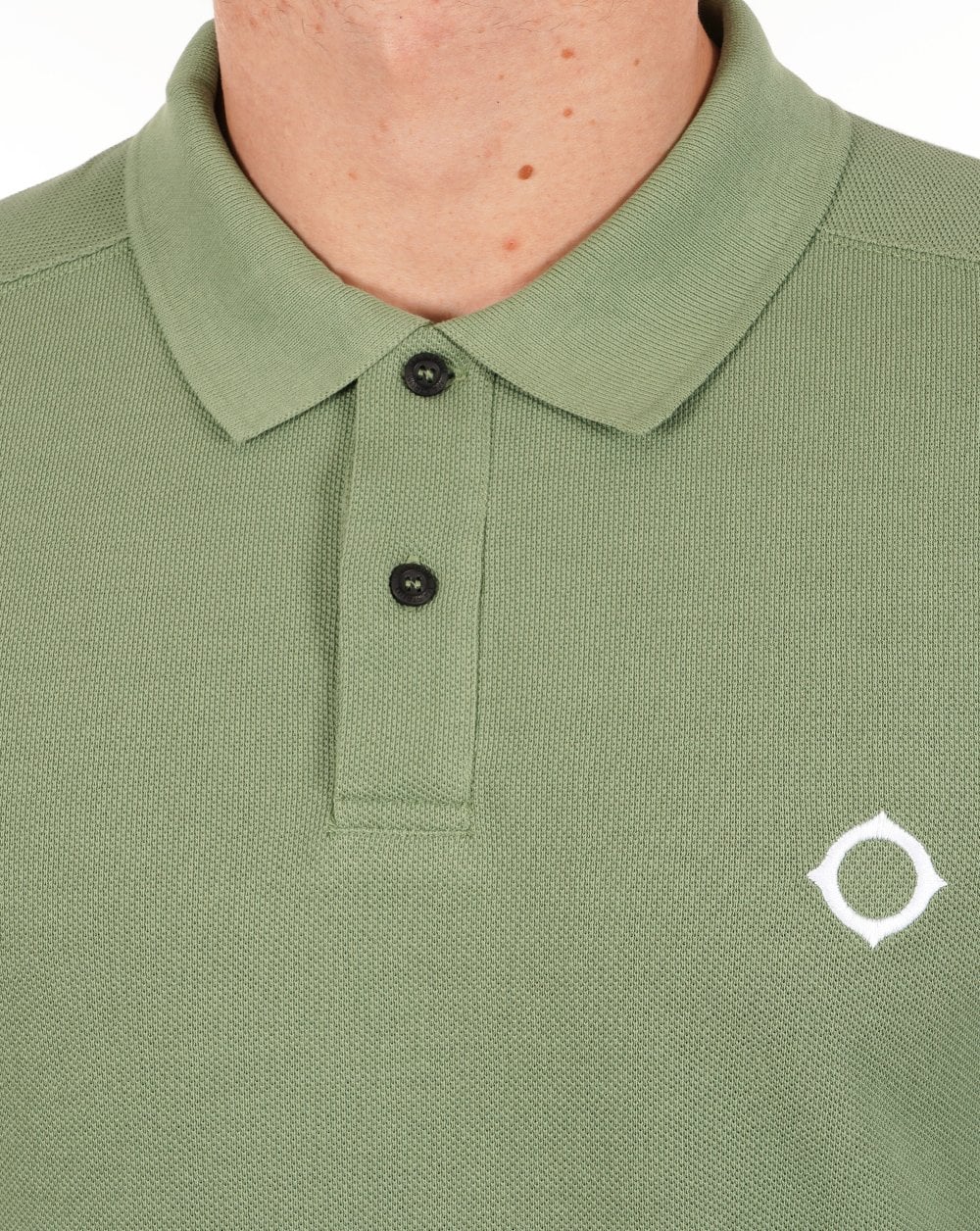 Ma.strum Long Sleeve Pique Polo Shirt Forest