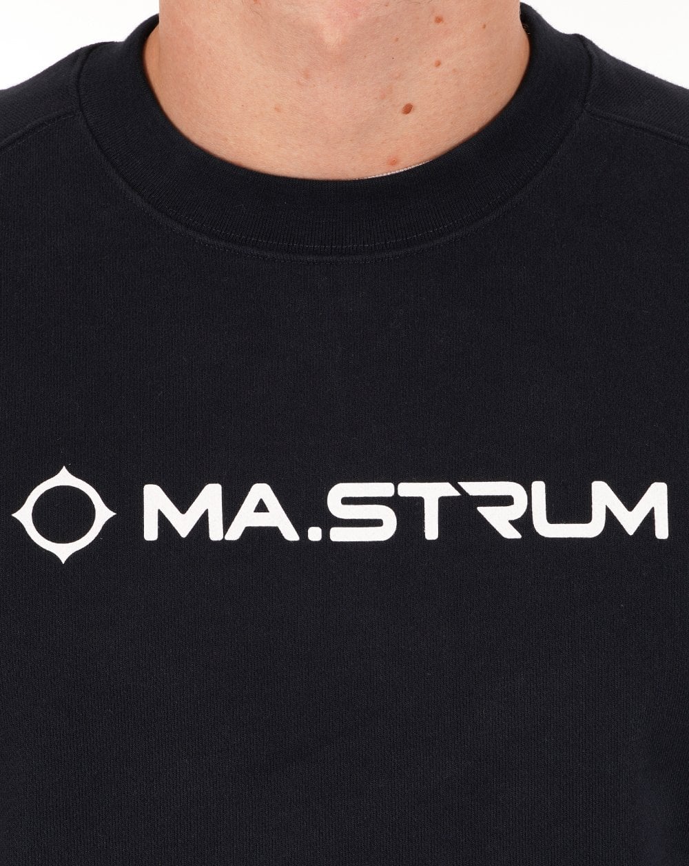 Ma.strum Chest Print Crew Sweat Ink Navy