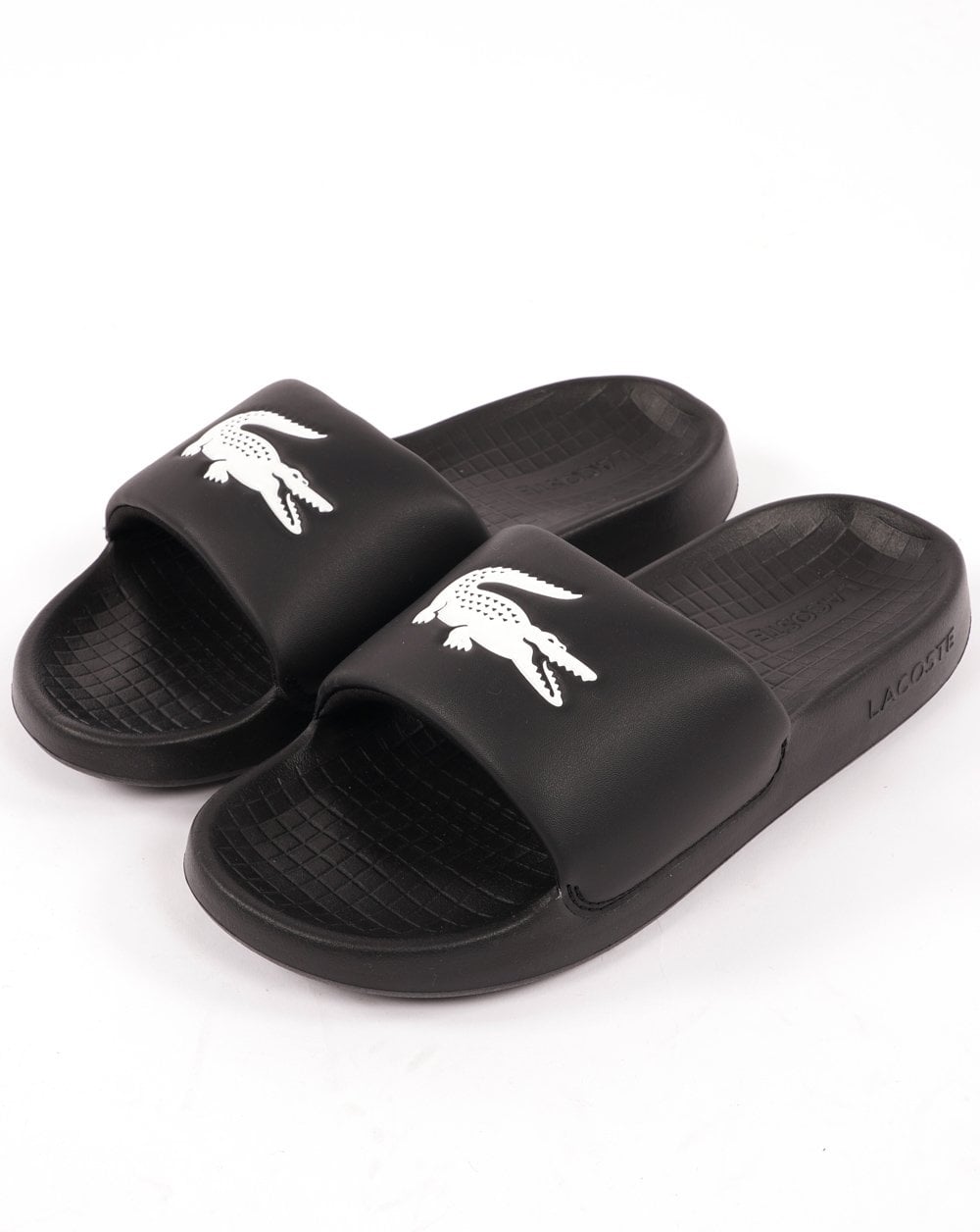 Lacoste Croco Slide Black/white