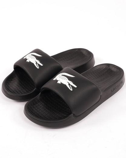 Lacoste Croco Slide Black/white