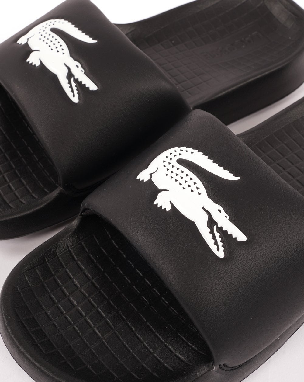 Lacoste Croco Slide Black/white