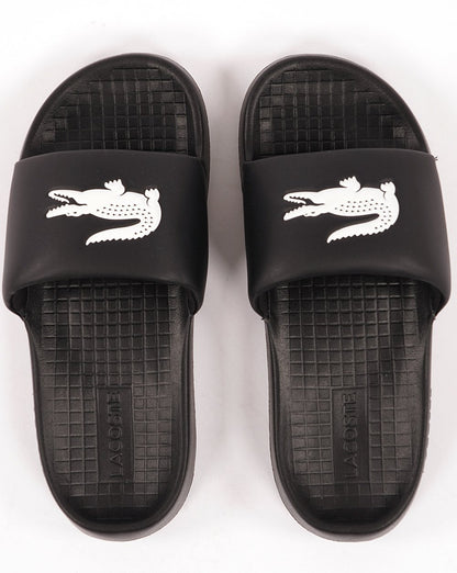 Lacoste Croco Slide Black/white