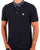 Pretty Green Marriot Paisley Collar Polo Navy