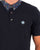 Pretty Green Marriot Paisley Collar Polo Navy