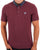 Pretty Green Marriot Paisley Collar Polo Purple