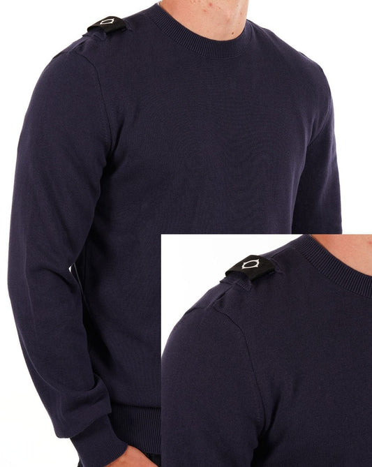 Ma.Strum Ma.strum Crew Neck Knit Ink Navy
