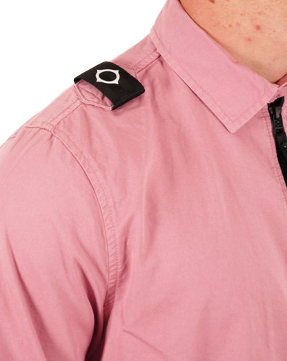 Ma.strum Pd Full Zip Overshirt Dark Pink