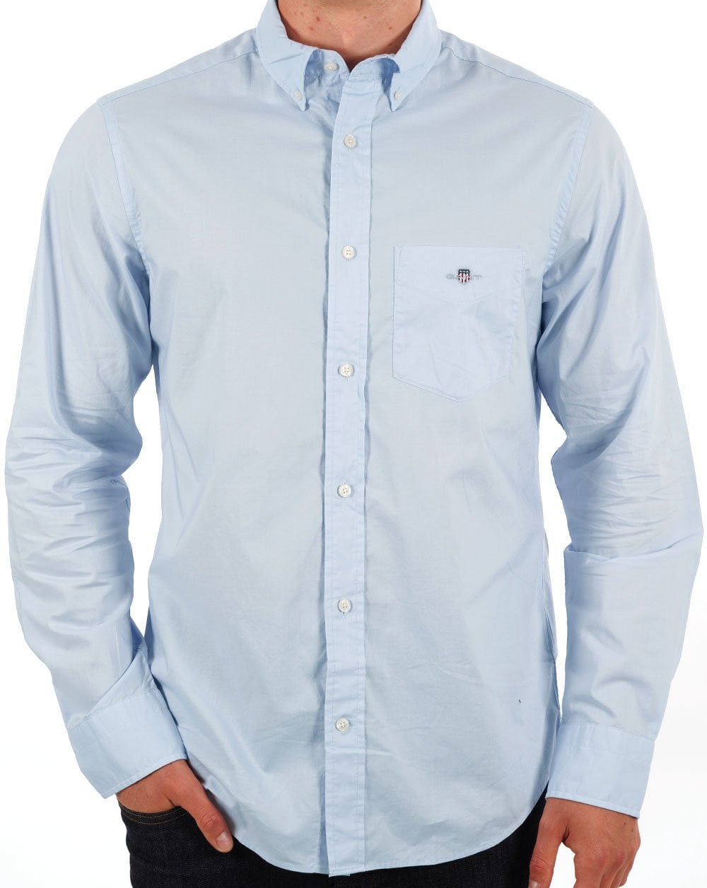 Gant Poplin Shirt Light Blue