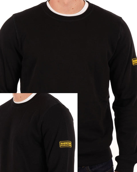 Barbour International Racer Badge Sweatshirt Black