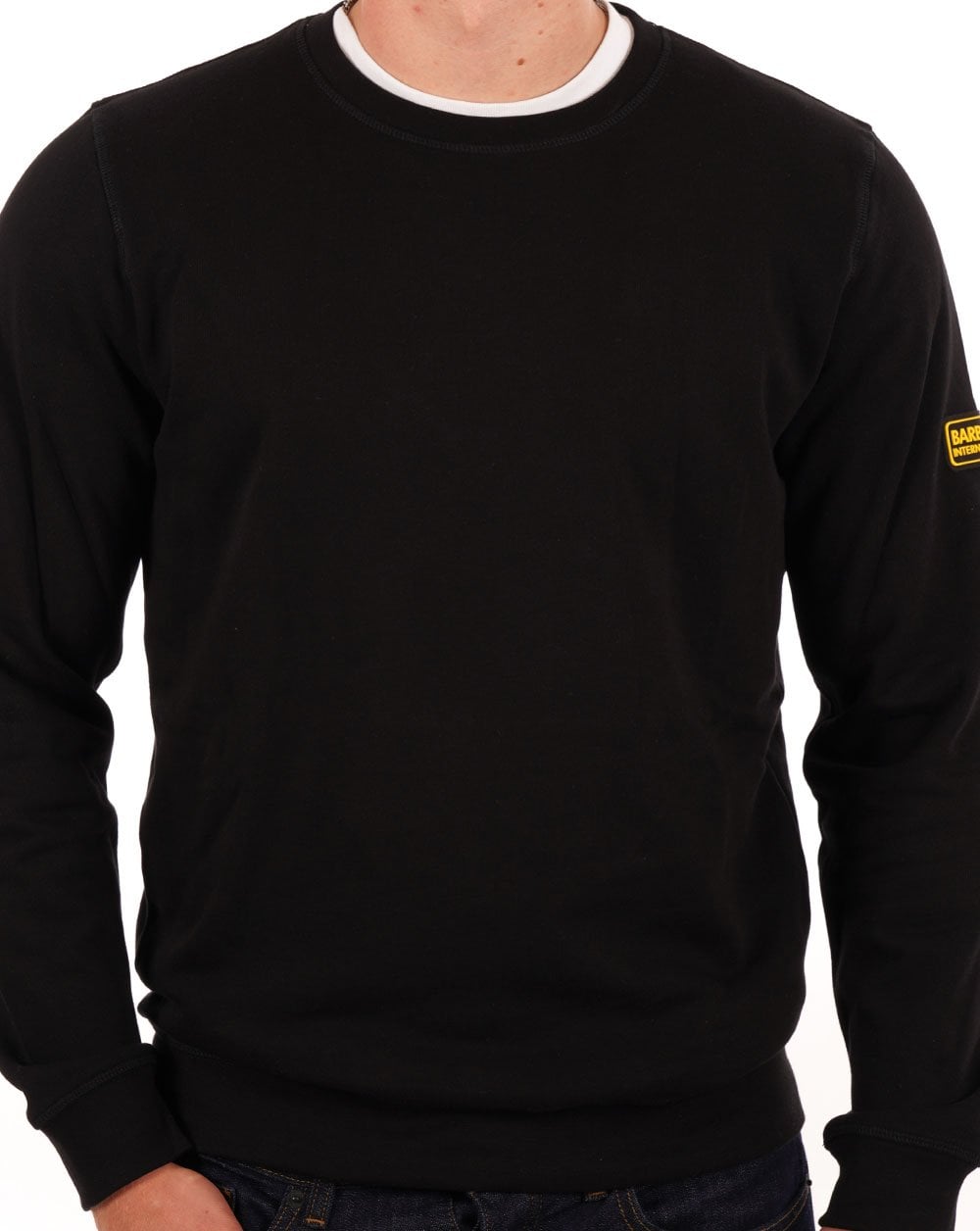 Barbour International Racer Badge Sweatshirt Black