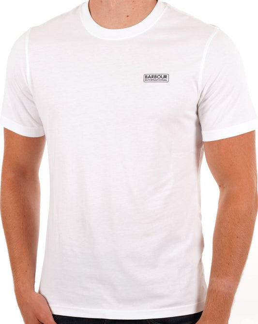 Barbour International Small Logo T-shirt White/Black