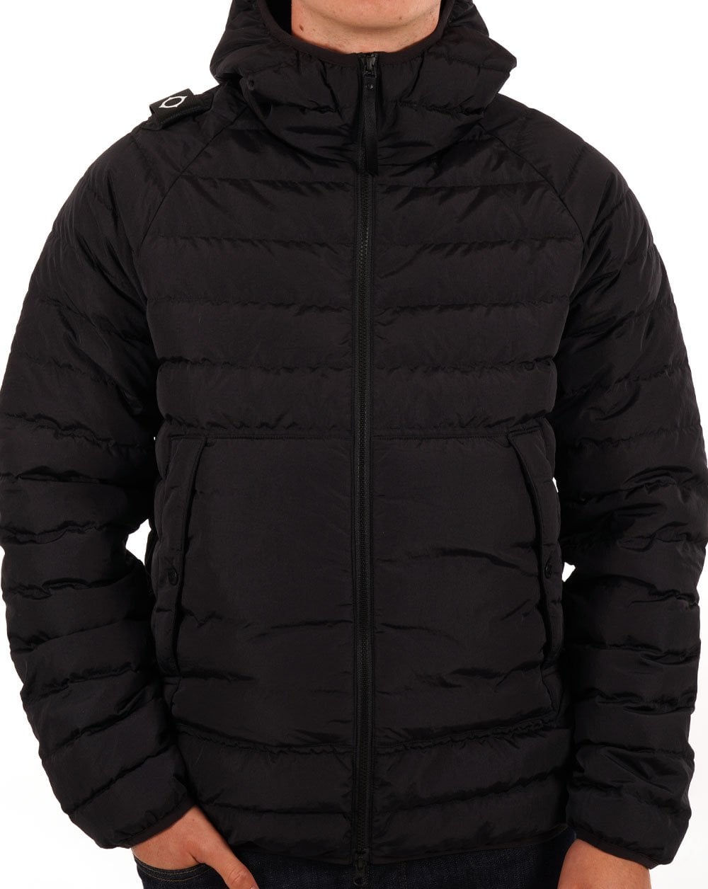 Ma.strum Hooded Down Jacket Black