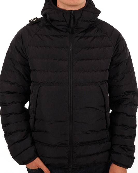 Ma.Strum Ma.strum Hooded Down Jacket Black