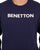 Benetton Long Sleeve Logo T-shirt Navy