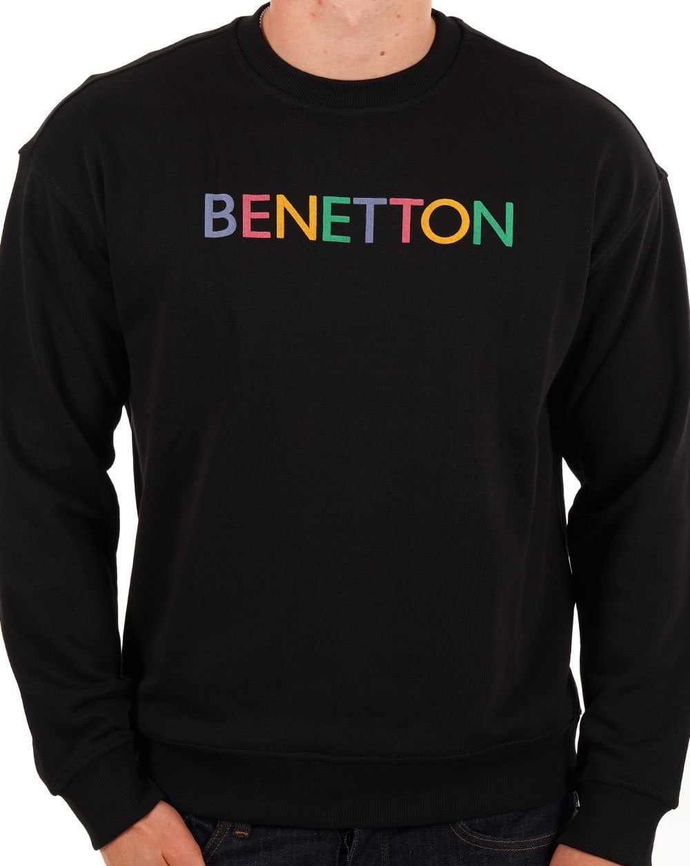 Benetton Logo Sweatshirt Black