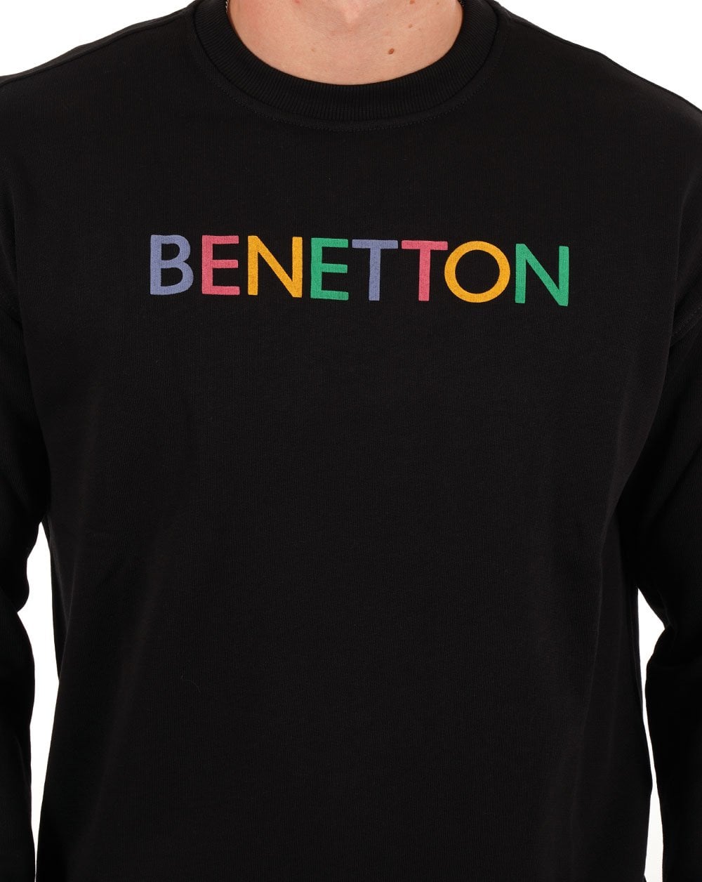 Benetton Logo Sweatshirt Black