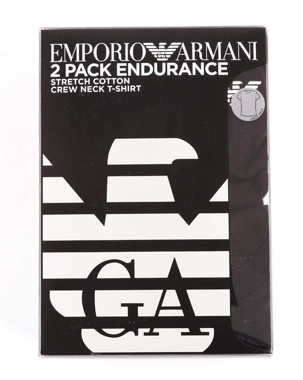 Emporio Armani 2 Pack T Shirts Black/Black