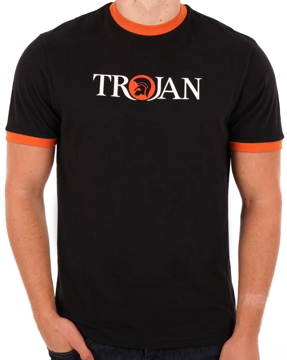 Trojan Helmet Logo T-shirt Black