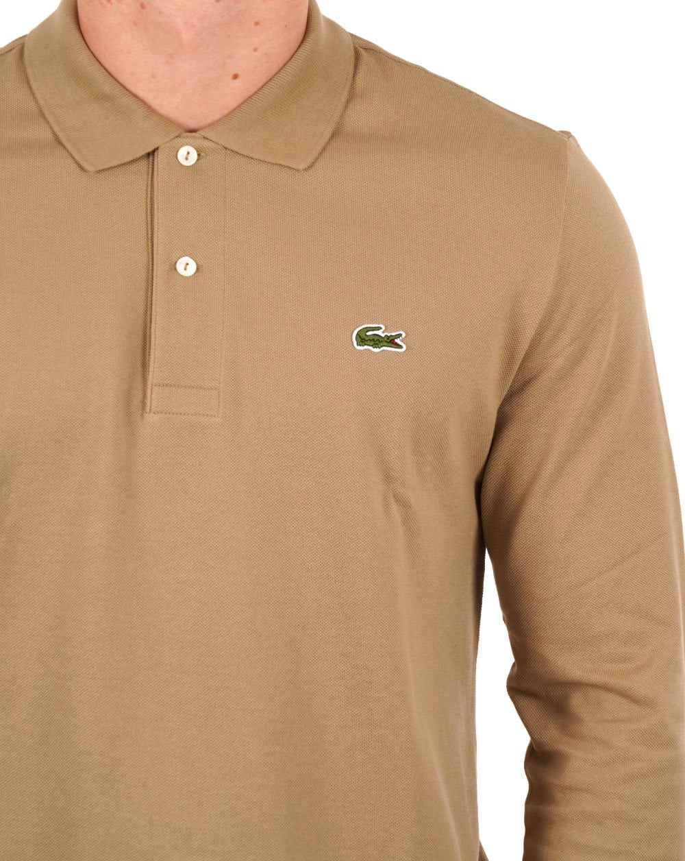 Lacoste Long Sleeve Polo Shirt Sand