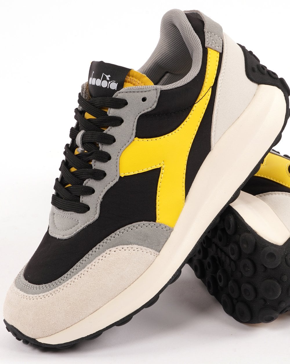 Diadora RACE NYL Trainer Black/White Pristine