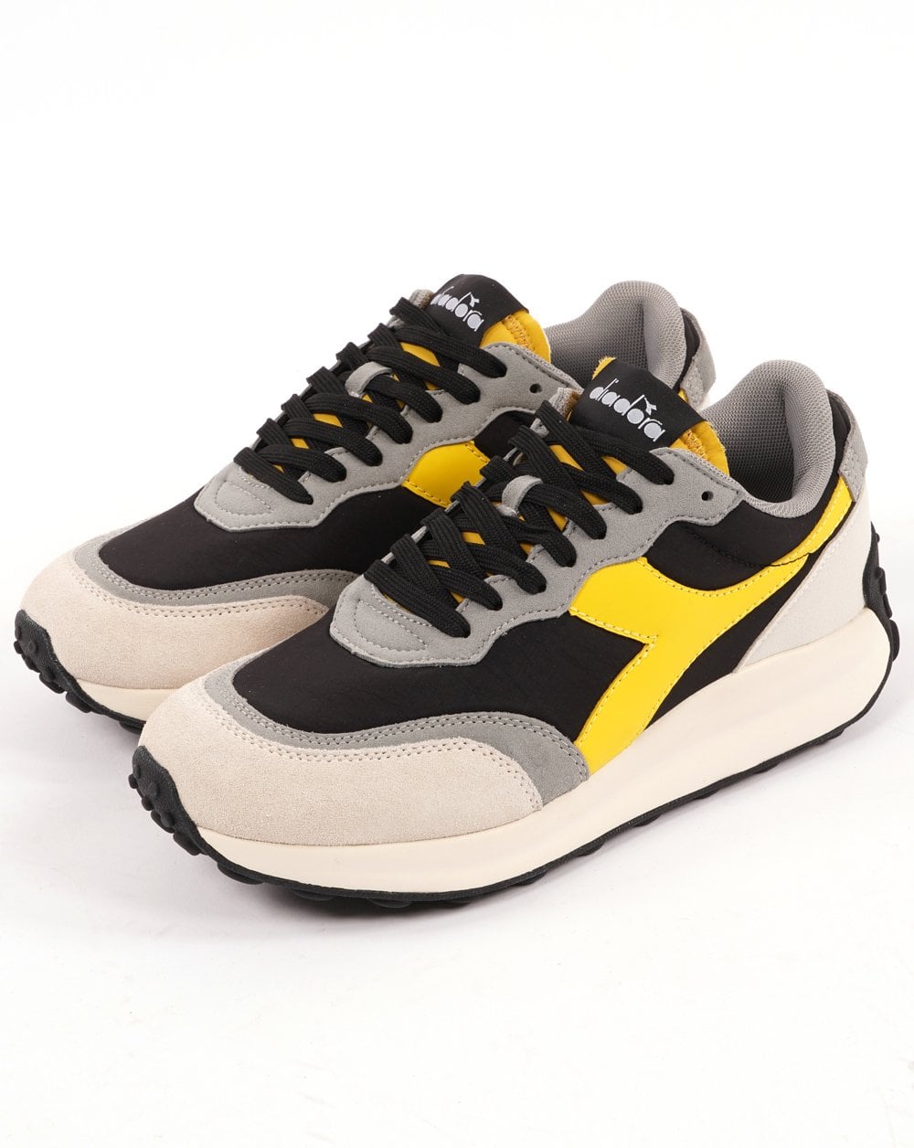 Diadora RACE NYL Trainer Black/White Pristine
