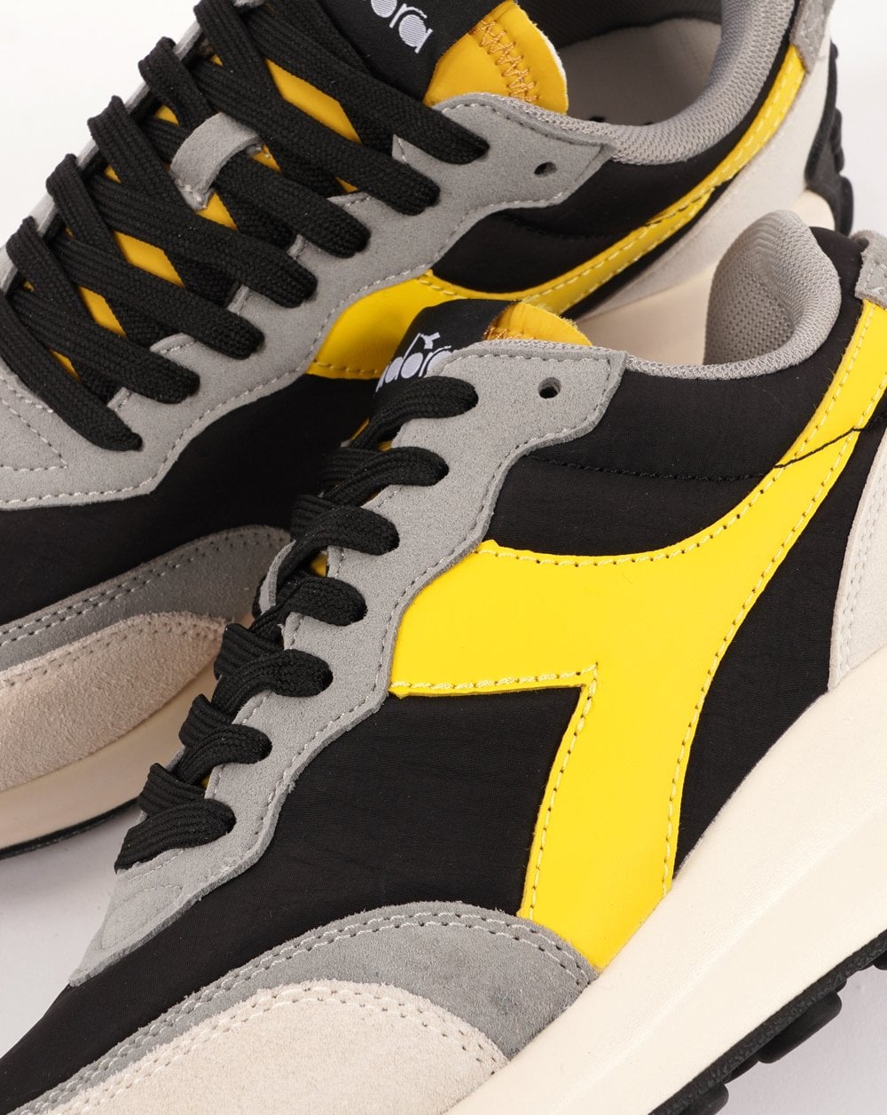 Diadora RACE NYL Trainer Black/White Pristine