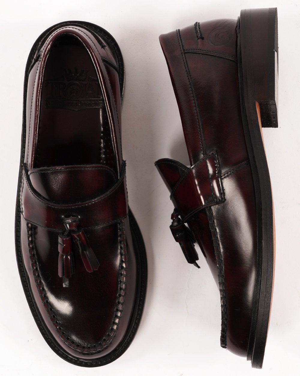 Trojan Duke Tassel Loafer Oxblood
