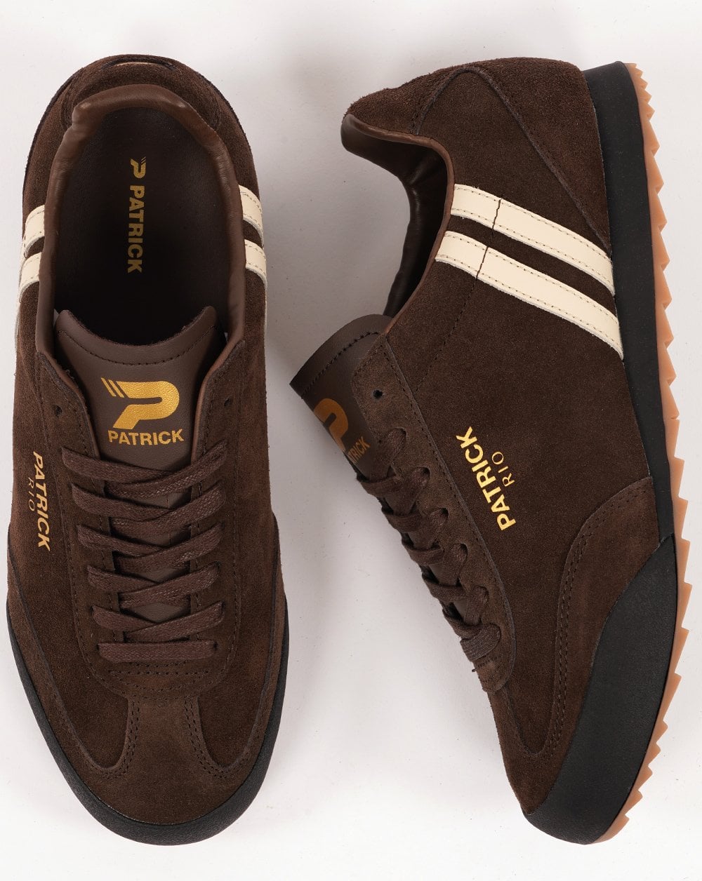 Patrick Rio Trainers Brown- Cream
