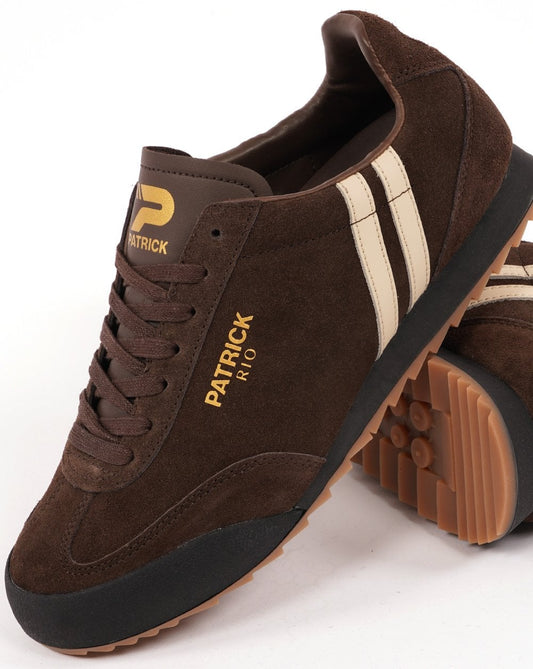 Patrick Rio Trainers Brown- Cream