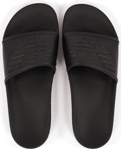 Emporio Armani Eagle Sliders Black