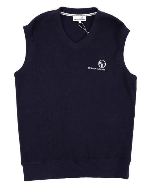 Sergio Tacchini waffle Tank Top Navy