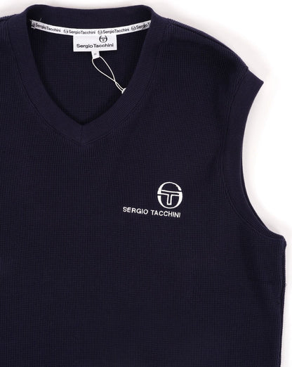 Sergio Tacchini waffle Tank Top Navy