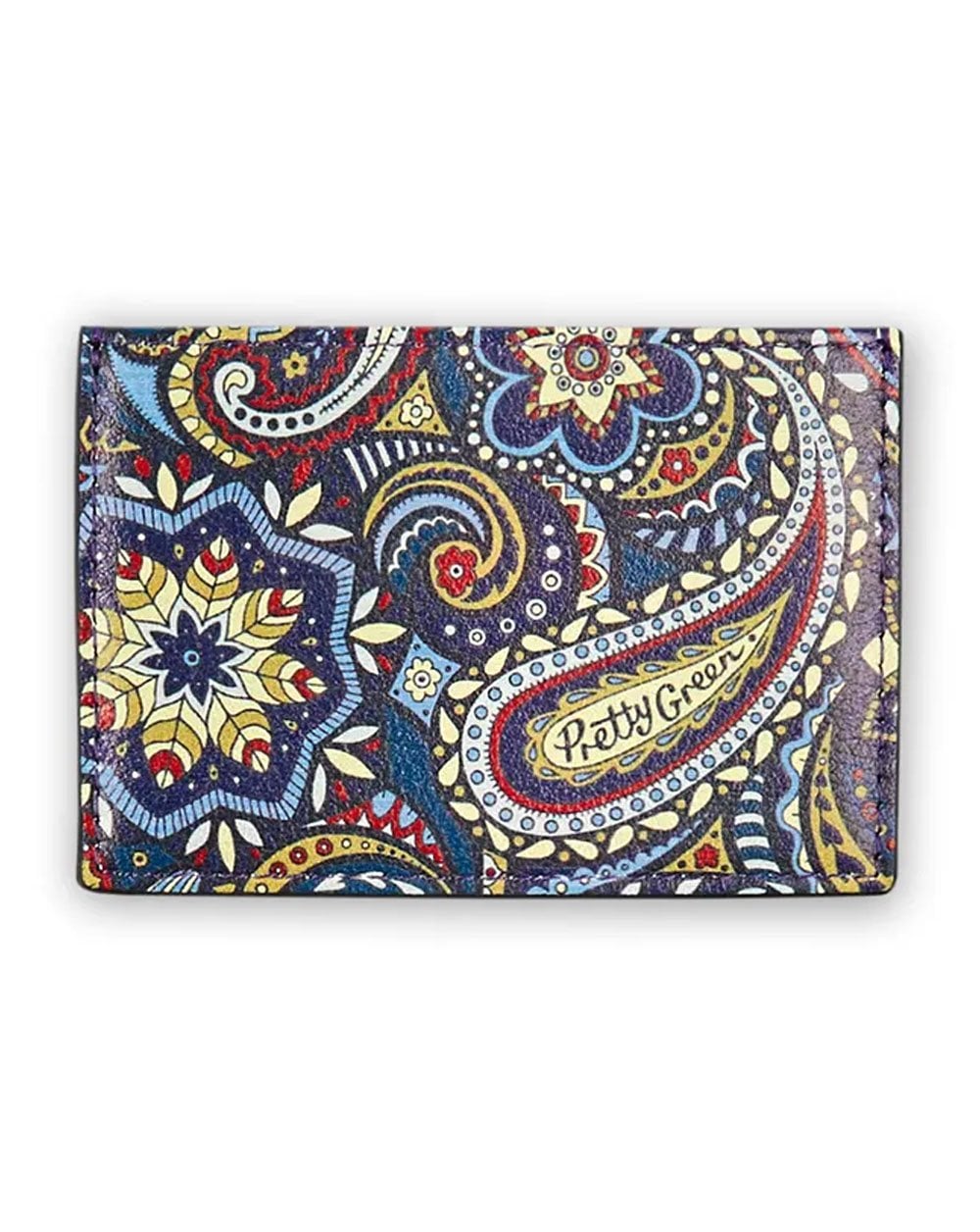 Pretty Green Marriot Paisley Card Holder Blue