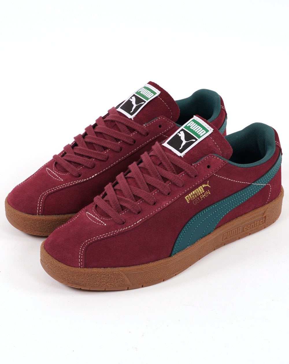 Puma Delphin Trainer Claret/Dark Green