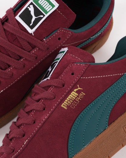 Puma Delphin Trainer Claret/Dark Green
