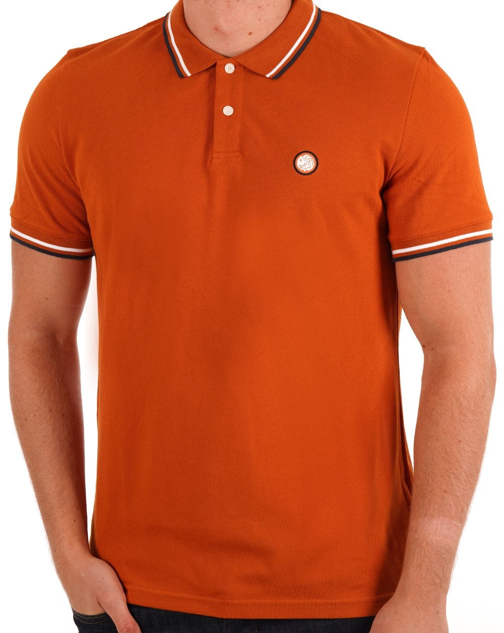 Pretty Green Barton Polo Shirt Orange