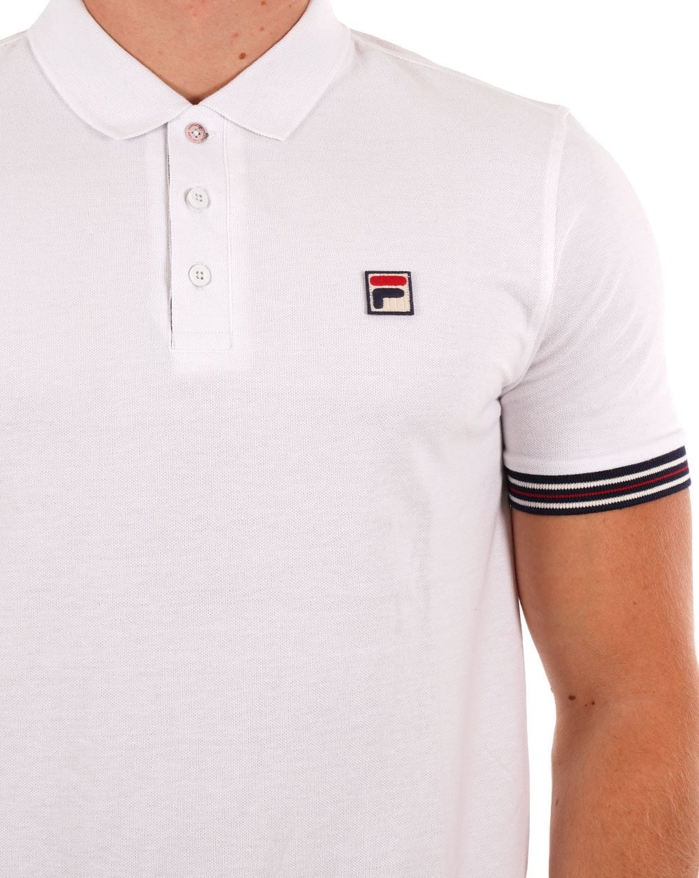 Fila Vintage Omari Polo Shirt White