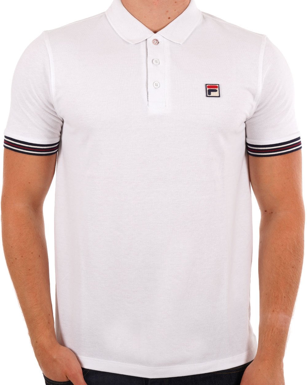 Fila Vintage Omari Polo Shirt White