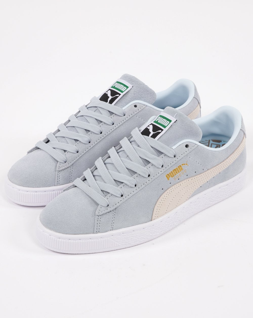 Puma Suede Classic Trainer Icy Blue/White