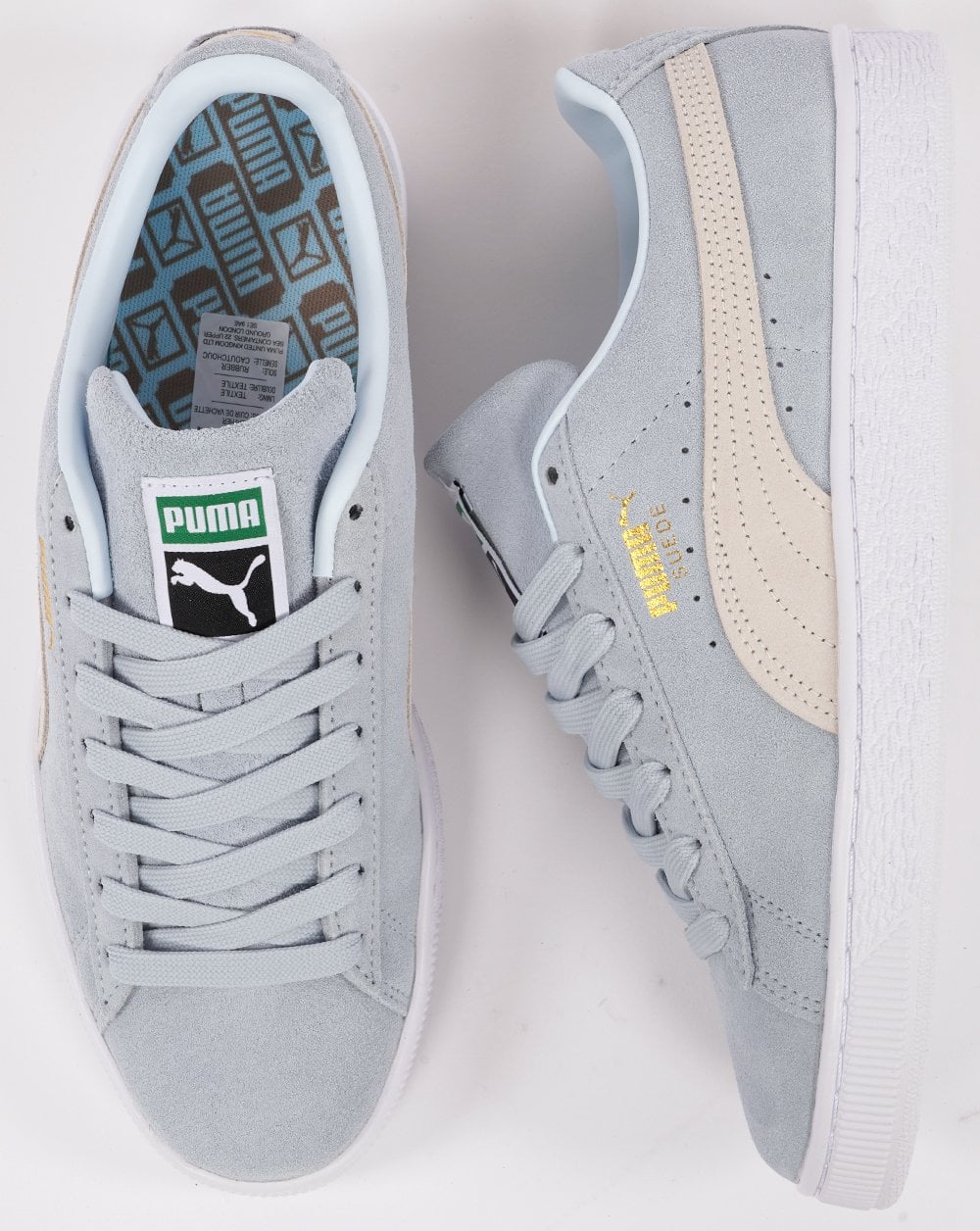 Puma Suede Classic Trainer Icy Blue/White