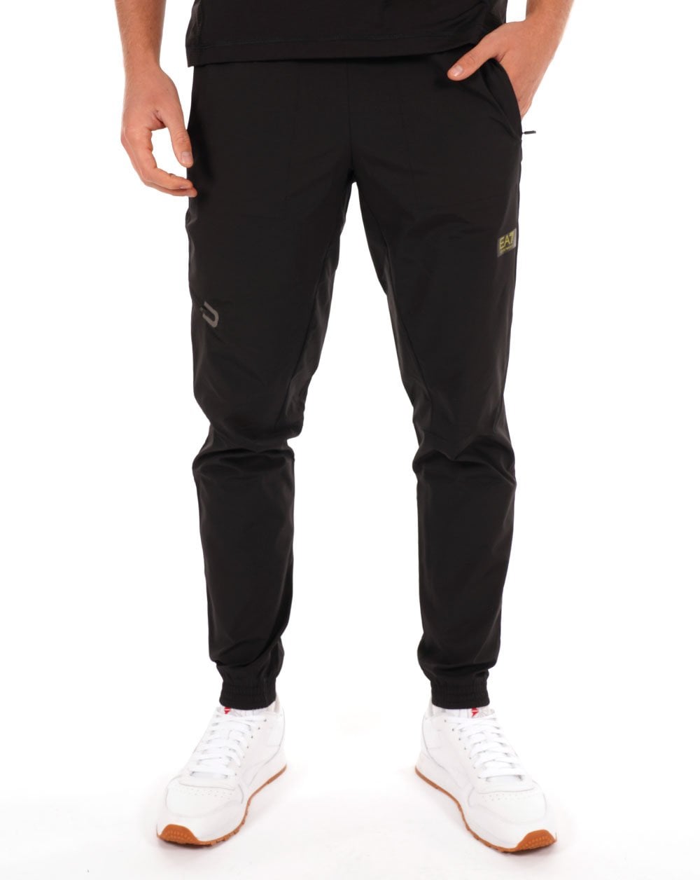 EA7 Ventus 7 Box Logo Track Pants Black
