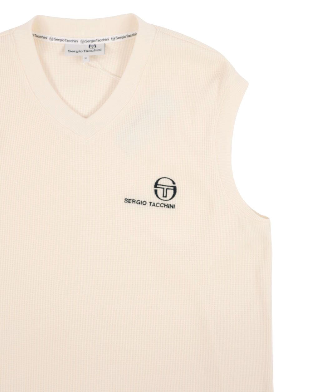 Sergio Tacchini Waffle Tank Top off White