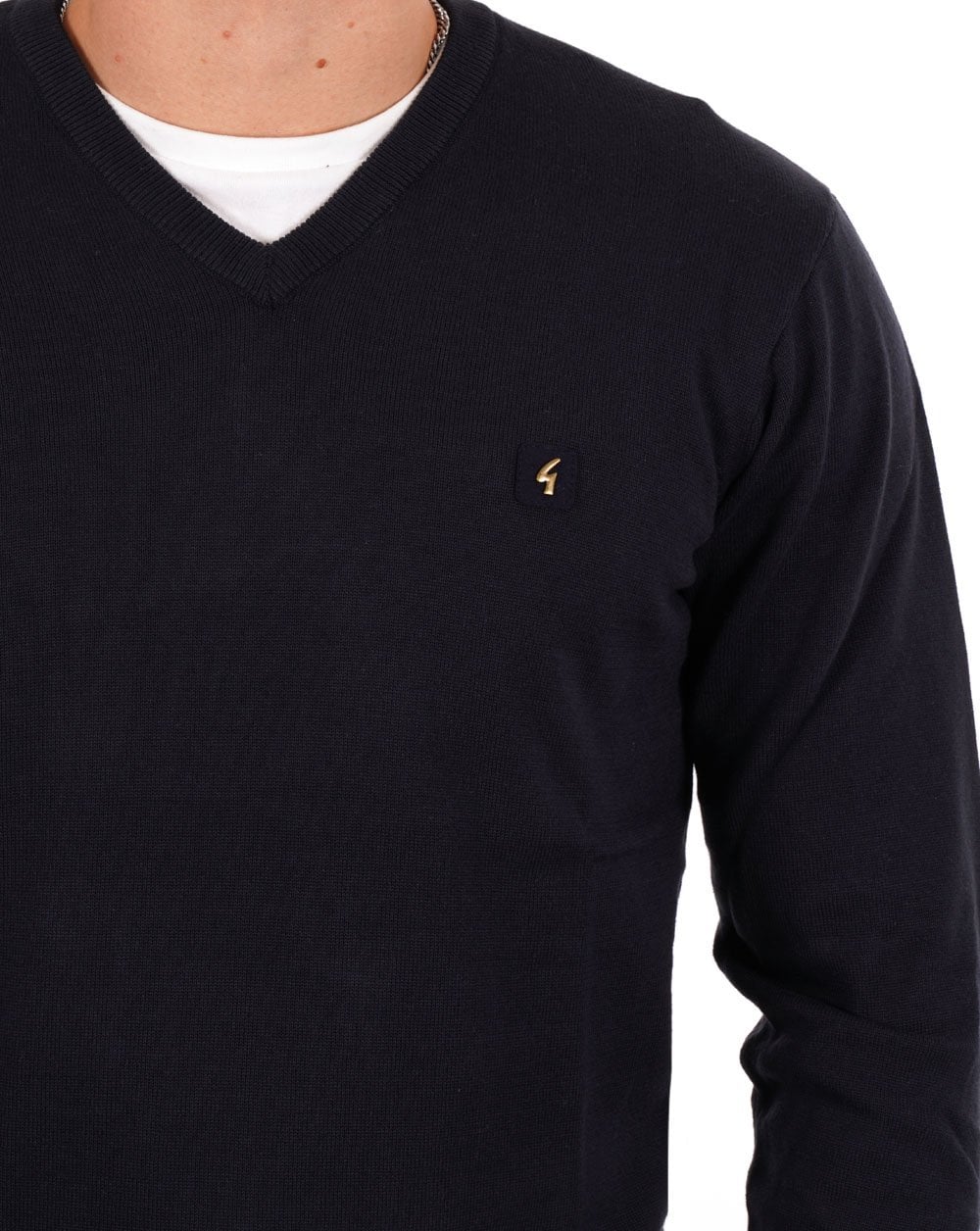Gabicci Vintage Brandon V Neck Knit Navy