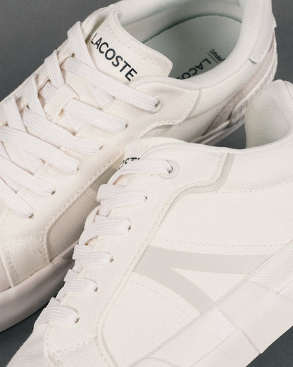 Lacoste L004 Canvas Trainer White