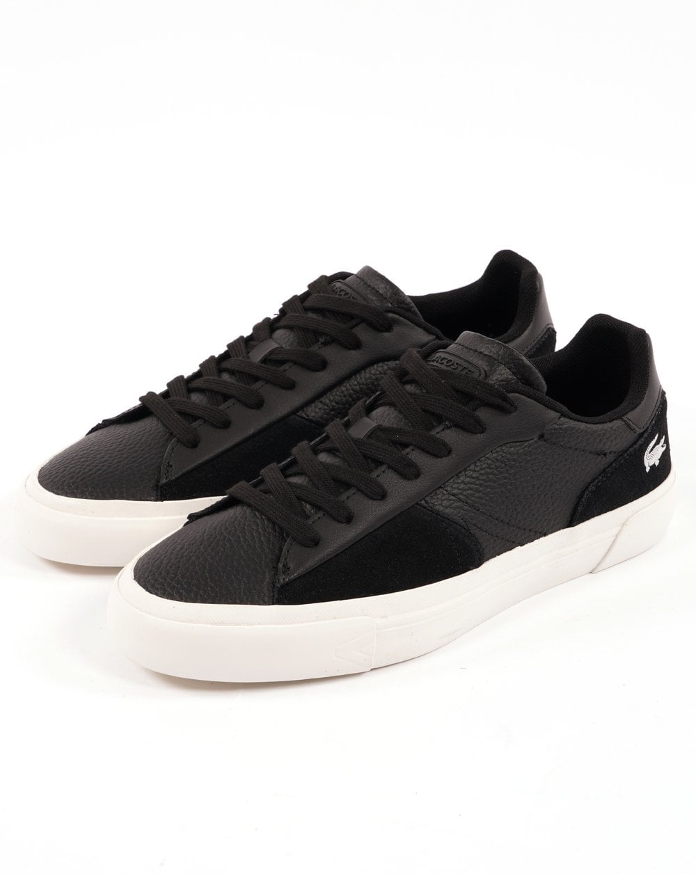 Lacoste L006 Leather Trainer Black/White